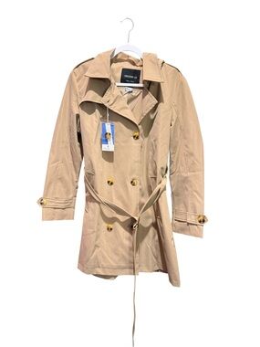 NWT 👍W/ FLAW CREATMO  US  Women’s Double Breasted Trench Coat
LAST PICTURE